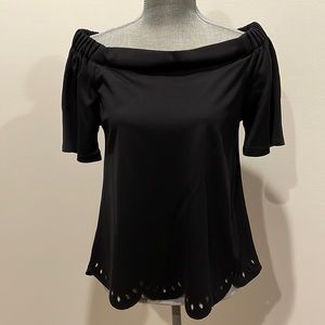 Short sleeve off the shoulder top